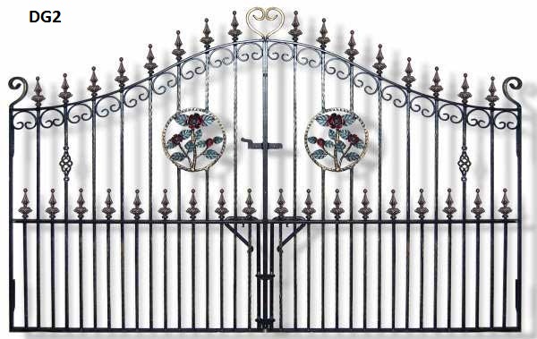 Wrought Iron Double Gates DG2